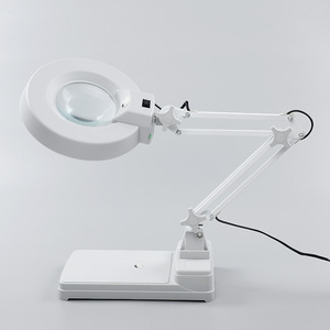 5x 10x 15x 20x có thể gập lại Bảng kính lúp công nghiệp Máy tính để bàn LED kính lúp có chân đế - Product Image 2