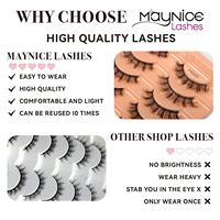 10 paires 5D moelleux vison cils 3D naturel pleine bande faux cils doux vison cils Extension de cils maquillage en gros