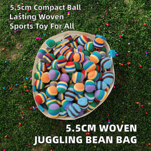 Ballons de jonglage en crochet faits main pour enfants, jouets d'extérieur, Hacky Sack, Footbag, jouets promotionnels - Product Image 2