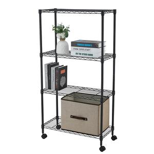 Muebles Esenciales para Almacenamiento en el Hogar, Estante Ahorrador de Espacio, <span class=keywords><strong>3</strong></span> Niveles, Estantes de Alambre Metálico con Ruedas - Product Image 3