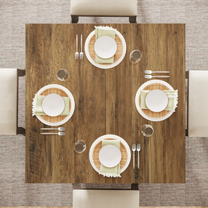 Tribesigns vuông nhà bếp bàn ăn nhà bếp bảng vuông cho 4 trang trại bàn ăn với mạnh mẽ bệ cơ sở - Product Image 5