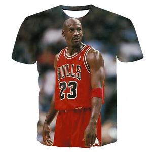 Envío Gratis MJ Figura de Cuerpo Completo de los Dioses del Baloncesto #   Camiseta con estampado personalizado 3D de Mike Flyers de los <span class=keywords><strong>23</strong></span> <span class=keywords><strong>Bulls</strong></span>, blanca con estampado completo - Product Image 2