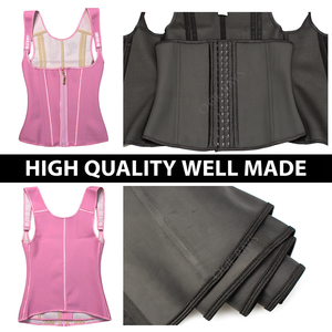 Double Compression Rose Latex Acier Désossé Sablier Plat <span class=keywords><strong>Ventre</strong></span> Contrôle Shaper Gilet Ceinture <span class=keywords><strong>Ventre</strong></span> Wrap Slim Waist Trainer Corset - Product Image 5