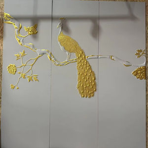 आधुनिक 3 डी चमड़े की नक्काशीदार पृष्ठभूमि दीवार पैनल उच्च गुणवत्ता वाला होटल और घर सजावट जलरोधक फायरप्रूफ और नमी-प्रूफ - Product Image 1