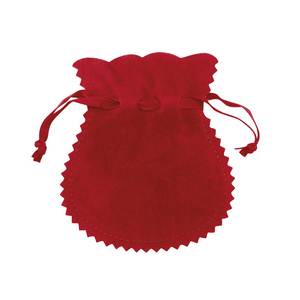 Bolsa de Joyería con Cordón de Terciopelo Doble Rojo SACK AMPHORA 100X120, Reciclable, Impresa para Piedras Preciosas, Collares, Relojes, Gafas - Product Image 1