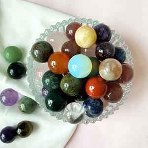 Mini boule de cristal d'améthyste naturelle de guérison en gros Quartz rose sphère de cristal de 2 cm décoration de la maison - Product Image 3