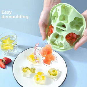 Modello per Alimenti Complementari per Neonati in Silicone Alimentare Resistente alle Alte Temperature Ecologico Riutilizzabile a Forma di Orsetto - Product Image 4