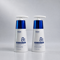 Bouteille de gel douche de luxe conique 150ml 300ml 500ml, flacon pompe vide bleu pour gel douche, vente en gros
