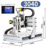 Machine de gravure CNC 3040 1500W, graveur de bureau avec contrôle hors ligne, pour relief 3D et lettrage en production en série