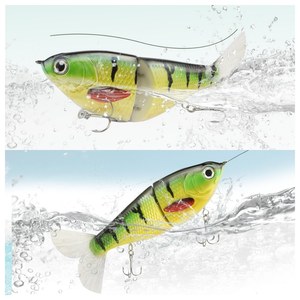 Señuelo de Pesca <span class=keywords><strong>Bonic</strong></span> de 170 mm y 70 g, Forma de S, Plástico, Hundimiento Lento de 2 Secciones, Ojos 3D, Cebo de Natación Duro para Pesca - Product Image 3