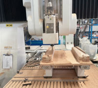 Machine de fraisage et de gravure CNC 5 axes ATC 16 outils 3D pour meubles en bois massif, routeur CNC pour poignées de chaise