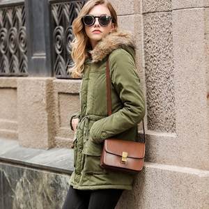 2020 nouvelle mode Long <span class=keywords><strong>Style</strong></span> épaissir hiver Wome <span class=keywords><strong>manteau</strong></span> avec capuche chaud - Product Image 4