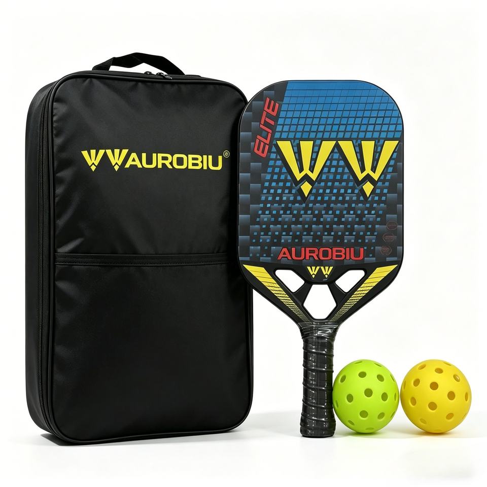 Edge Less Set Custom Logo OEM ODM Professional Full Carbon Pickleball Paddle Set with ...