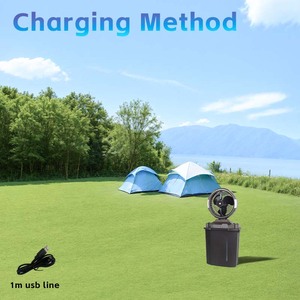 <span class=keywords><strong>Ventilateur</strong></span> de brumisation <span class=keywords><strong>portable</strong></span> mini 6 pouces en ABS, rechargeable, avec réservoir d'eau, oscillant, refroidissement rapide pour la maison - Product Image 3