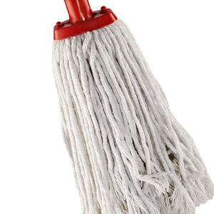 Tête de Balai Serpillère Ronde Humide 200g Écologique en Polyester Coton avec Manche Plat pour le Nettoyage des Sols Domestiques - Product Image 4