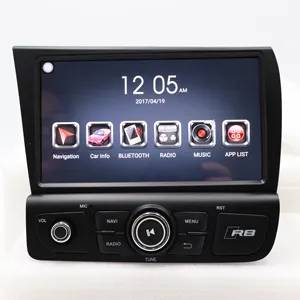 RHD LHD Xe Đa Phương Tiện Đài Phát Thanh Tự Động Đơn Vị Đầu Android 10 Tesla Màn Hình Car DVD Player GPS Navigation Đối Với Audi R8 2007-2015