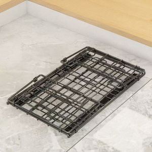 Tiroir coulissant auto-adhésif à un seul niveau en fer, panier de rangement moderne détachable pour cuisine et maison - Product Image 2