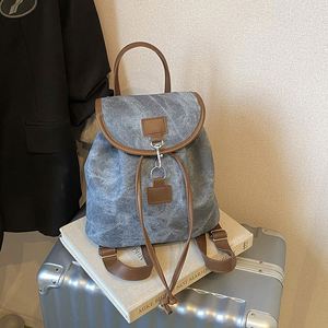 Mochila de Viaje de Cuero PU para Mujer, Gran Capacidad, Estilo Vintage, 2026, Oferta, Mochila Escolar para Niñas, con Cordón - Product Image 3