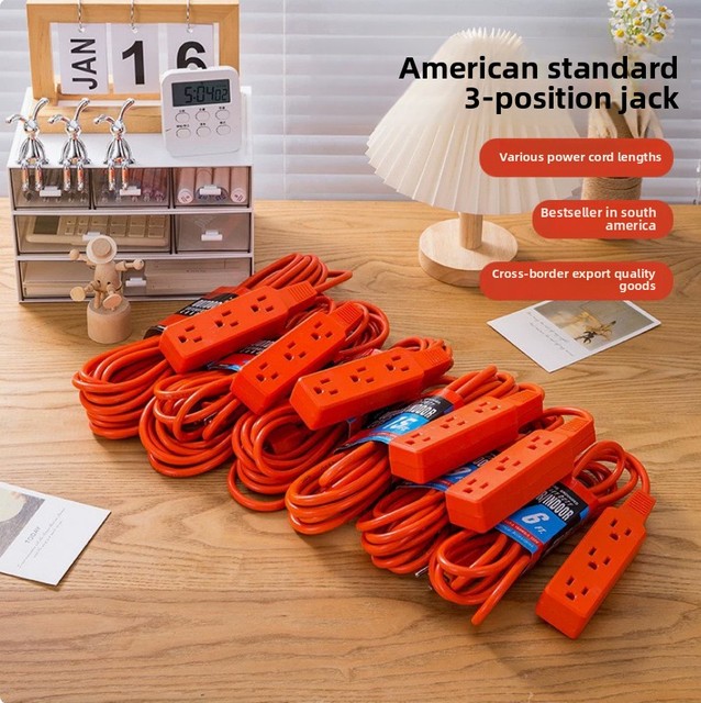 US Standard Plum Blossom Tail Power Cord Flat Plug Laptop Adapter Office Power Supply Model A14