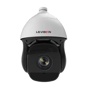  LS VISION extérieur 8MP 37X zoom optique caméra de sécurité haute vitesse AI PTZ base de projet HD suivi automatique Visible + Caméra thermique