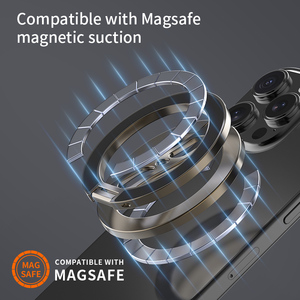 <span class=keywords><strong>Soporte</strong></span> Magnético Plegable de Doble Cara para Teléfono, Base Magnética Metálica de Escritorio para iPhone 18 17 16 15 14 Pro Max - Product Image 5