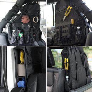 2007 ~ 2019 Wrangler JK Rubicon 4 portes voiture Cargo sac avec barre de rangement Nylon Cage organisateurs trousses à outils organisateur - Product Image 5