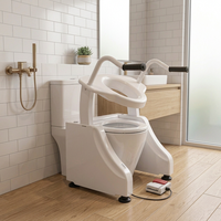 Siège de toilette électrique pour personnes âgées, fauteuil inclinable motorisé avec télécommande, capacité robuste de 300 lb