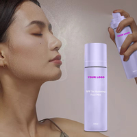 Spray Solaire Quotidien à la Pastèque, Acide Hyaluronique, Végétalien, à Base de Plantes, Sans Parabène, Contrôle du Sébum, Protection UV SPF50+, Hydratant