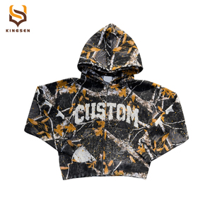 Sudadera con Capucha de Camuflaje para Hombre, Estampado DTG Real Tree, Estilo Urbano Personalizado, Fabricada por un Fabricante de Ropa - Product Image 6