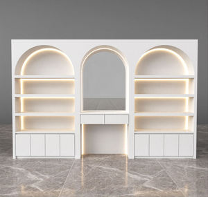 Étagère de présentation de parfums et cosmétiques moderne et écologique |   Vitrine de beauté de luxe, matériaux recyclables, éclairage LED |   Personnalisé - Product Image 2