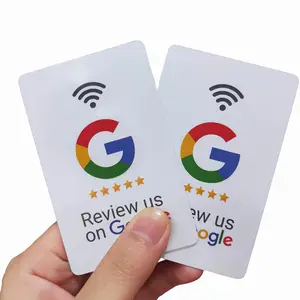 NFC temassız Google İnceleme kartı Tappable Google İnceleme kartı, müşterilere anında Google kartını gözden geçirin