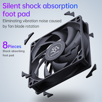 SNOWMAN 120mm ARGB PWM Smart Sync Computer Case Fan Ventilador de refrigeración de PC de alta presión estática con LED para escritorios de juegos