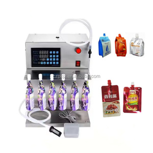 <span class=keywords><strong>Prix</strong></span> usine automatique 6 buses Stand up Pouch Apple Orange Jus Machines de remplissage Café Chili Sauce tomate Machine d'emballage - Product Image 2