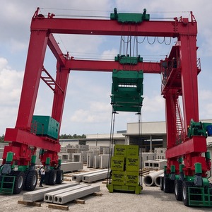 Grue portique RTG de 600 tonnes, portée de 30 m, hauteur de levage de 10 m, électrique et diesel, pour entrepôt logistique, prix de gros - Product Image 1