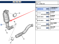 Nouveaux convertisseurs catalytiques à trois voies OE 9804148880 9812493680 pour Peugeot 308 408 2008 Citroën C3 C4 1.2T