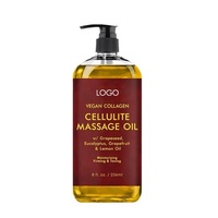Vente en gros Herbes naturelles Logo personnalisé Huile corporelle de massage nourrissante, raffermissante, hydratante et anti-cellulite SPA