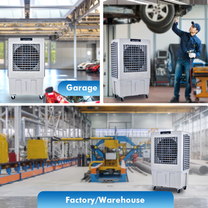 Outdoor Industrial 220v <b>Portable</b> Evaporative air Cooler <b>Unit</b> <b>Ac</b> <b>Portable</b> Water air Conditioner Evaporative Cooling Fan System - Product Image 6
