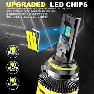 Vente en gros Offre Spéciale en stock 260W 45000Lm CSP 4575 6500K H4 H7 CANbus voiture LED phares ampoules 2Y garantie HB3 H4 pour Toyota - Product Image 4