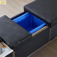 Lit de lavage électrique multifonctionnel pliable avec vapeur pour la tête et réservoir d'eau - Équipement de salon pour les soins capillaires et du cuir chevelu