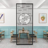Paravent de séparation moderne et minimaliste en alliage d'aluminium électroplaqué, motif floral simple, pour salon et entrée, style luxe léger