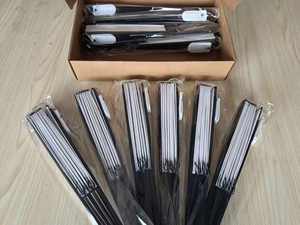 Abanico de Mano Plegable de Bambú con Impresión Personalizada de la Bandera del Orgullo Trans, Abanico de Mano LED - Product Image 5