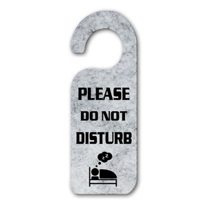Hotel no molestar signo puerta suspensión Reino Unido tamaño etiqueta <span class=keywords><strong>en</strong></span> blanco de la suspensión de puerta - Product Image 5