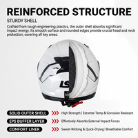 Casco Modular Abatible con Logotipo Personalizado OEM ODM, Casco Integral para Motocicleta con Doble Visor ABS EPS, Precio de Fábrica