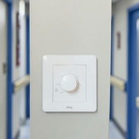 Interruptor de pared MGA de alta calidad y estándar, moderno y sencillo, de 300W y 5 velocidades.