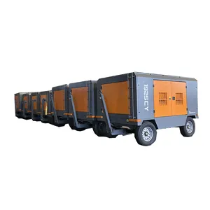 Wholesale Electric Mobile Screw Air Compressor Field Energy Water Conservancy Procurement Diesel Mobile Air Compressor