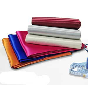 Tissu de satin de polyester du tissu 100% de satin d'éclat de tissu de polyester pour la robe - Product Image 2