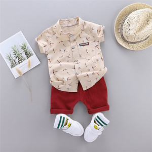 Conjunto de Ropa para Niños OEM ODM, Traje de Verano para Bebé Niño, Camisa + Pantalones, Conjuntos de Ropa para Niños - Product Image 2