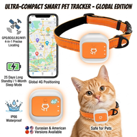 Nouveau mini traceur GPS pour animaux de compagnie, balise intelligente étanche IP6, collier anti-perte pour chat et chien, compatible GSM GPRS WIFI