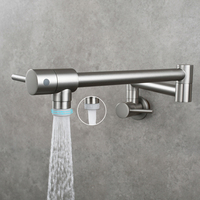 Robinet mural de cuisine repliable, pour remplissage de Pot en or Rose