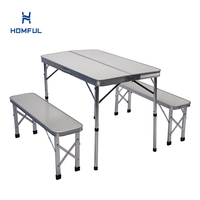 Table de camping portable pour patio extérieur HOMFUL Table de camping pliante pour pique-nique en plein air